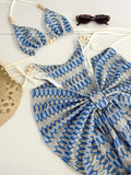 MYKONOS CROCHET THREE PIECE BEADED SET