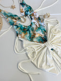MOROCCO THREE PIECE WRAP KINI SET