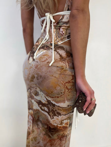 ROMI MESH MAXI SKIRT (ONLY)