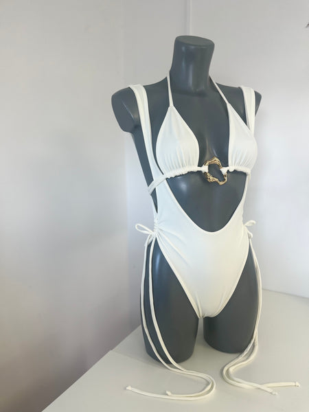 AMALFI CREAM WRAP KINI TWO PIECE SET