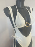 AMALFI CREAM WRAP KINI TWO PIECE SET